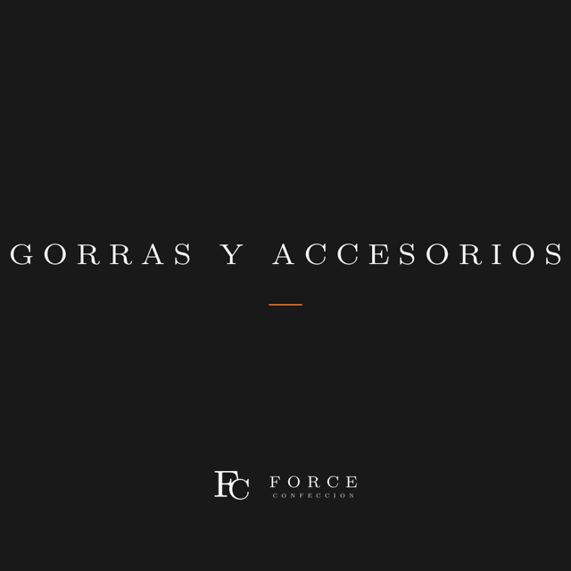 Gorras y accesorios