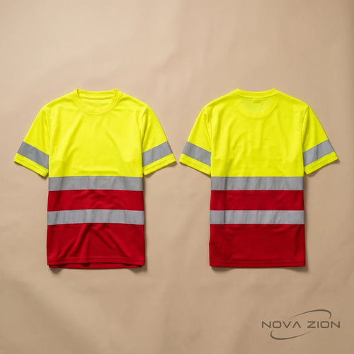 Camiseta técnica de alta visibilidad de manga corta Nova Zion · imagen provisional